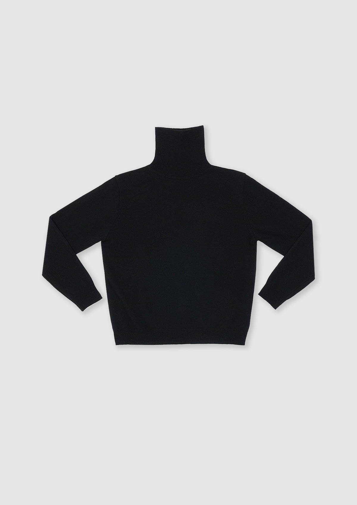 Turtleneck knit (Black)