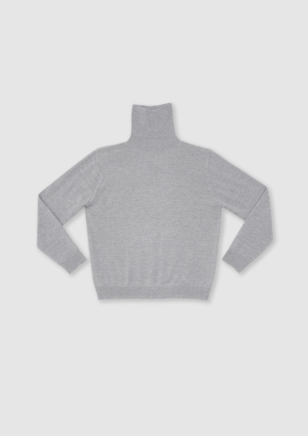 Turtleneck knit (Gray)